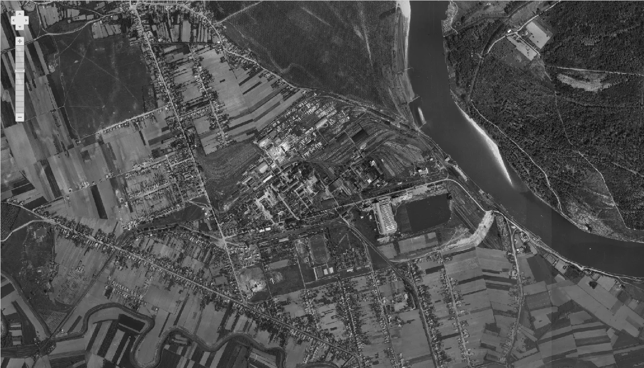 Belišće iz zraka 1968.