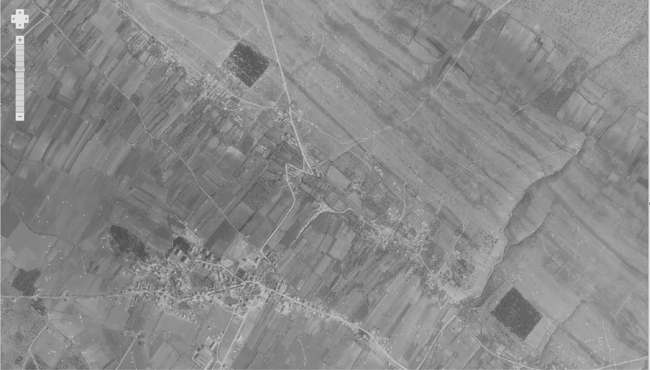 Benkovac iz zraka 1968.