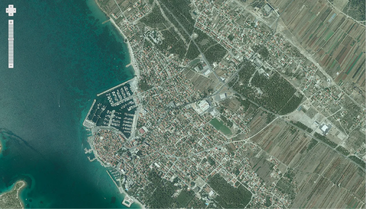 Biograd na Moru iz zraka 2018.