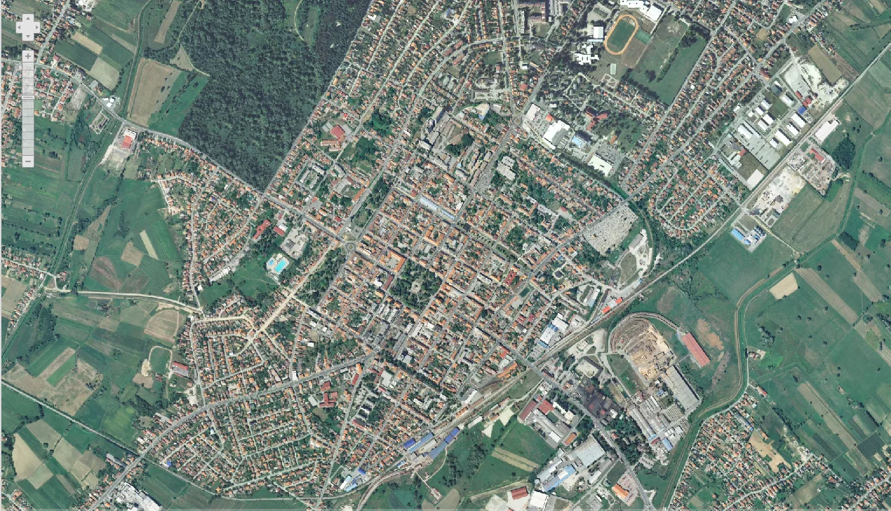 Bjelovar iz zraka 2018.