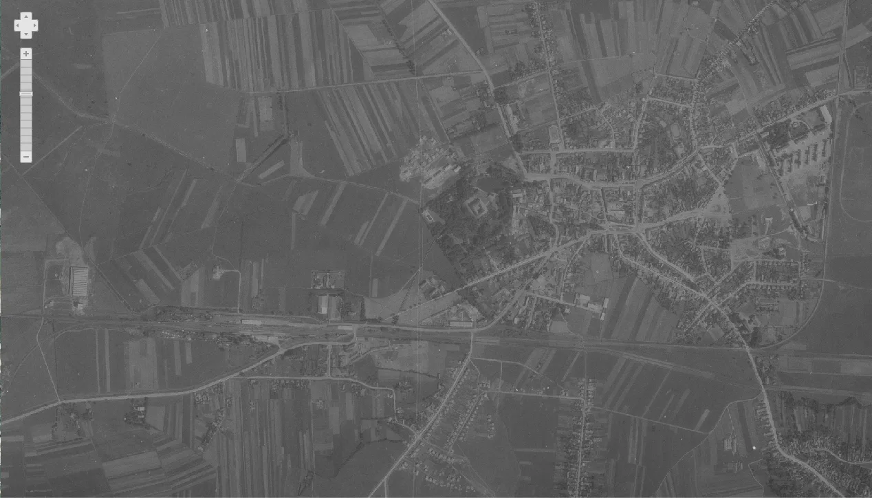 Čakovec iz zraka 1968.