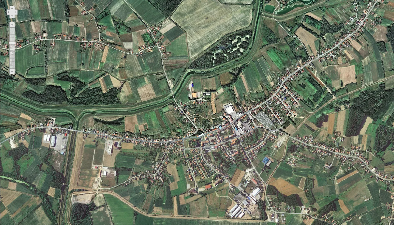 Čazma iz zraka 2018.