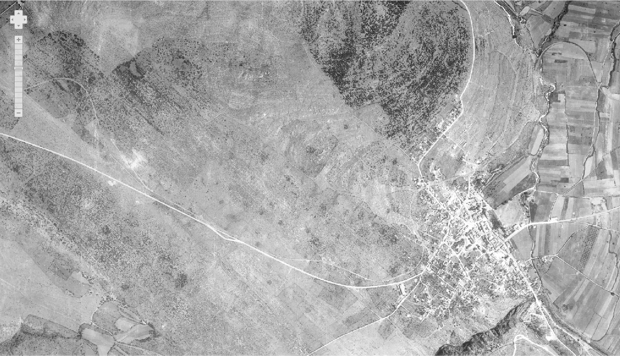 Drniš iz zraka 1968.