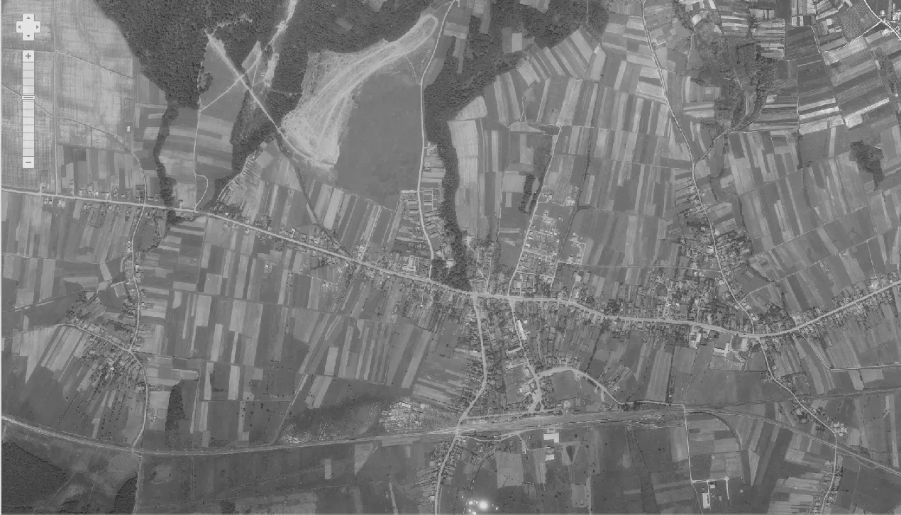 Dugo Selo iz zraka 1968.