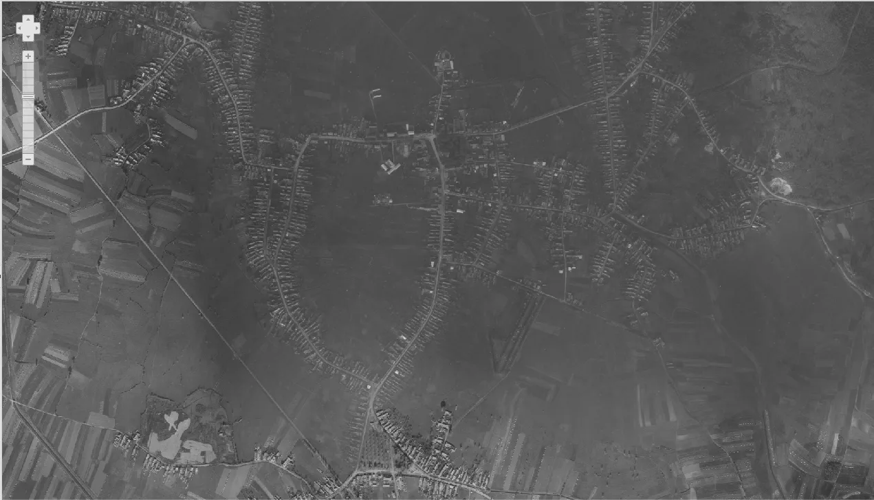Đurđevac iz zraka 1968.