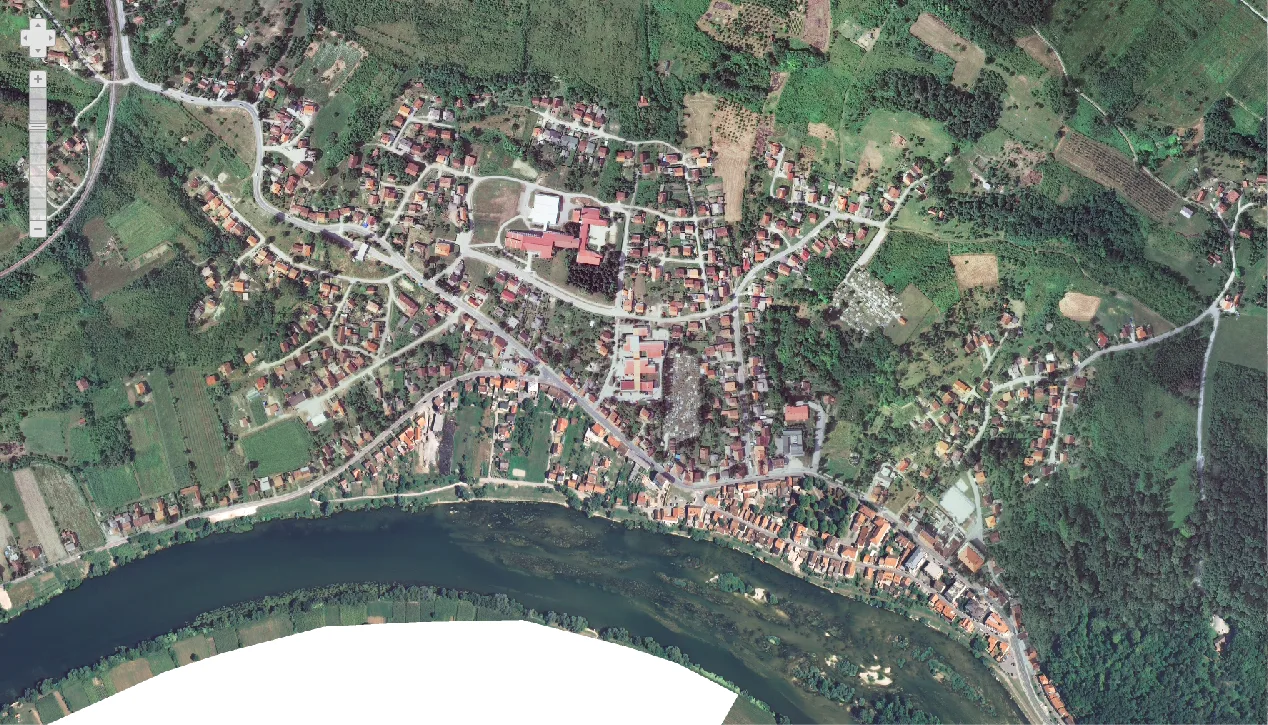 Hrvatska Kostajnica iz zraka 2018.