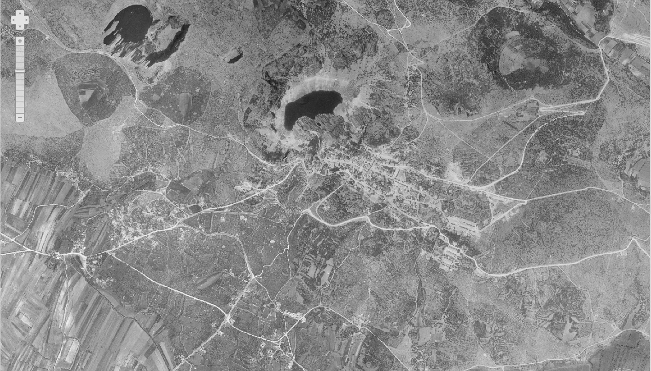 Imotski iz zraka 1968.