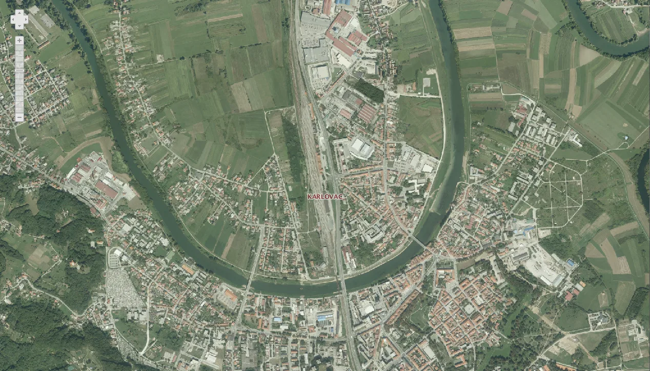 Karlovac iz zraka 2018.