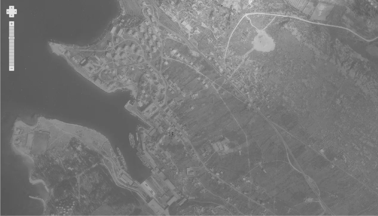 Kraljevica iz zraka 1968.