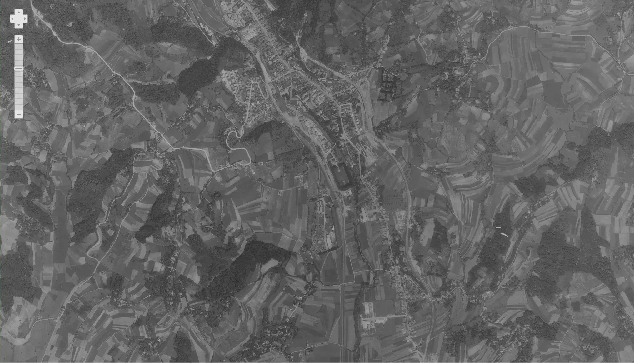 Krapina iz zraka 1968.