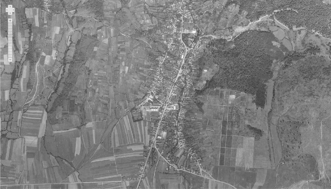 Kutjevo iz zraka 1968.