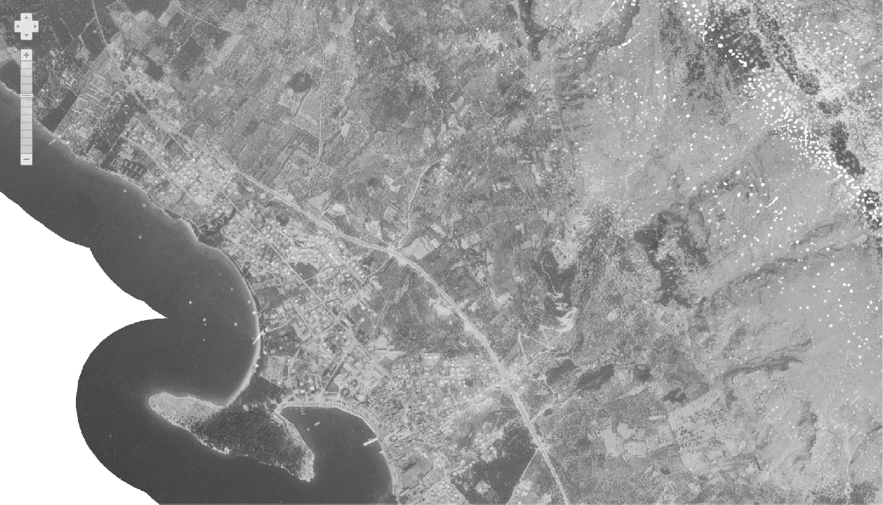Makarska iz zraka 1968.