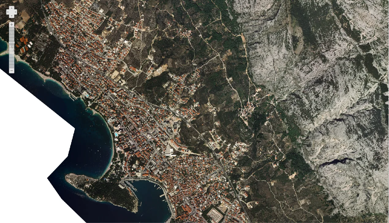 Makarska iz zraka 2018.