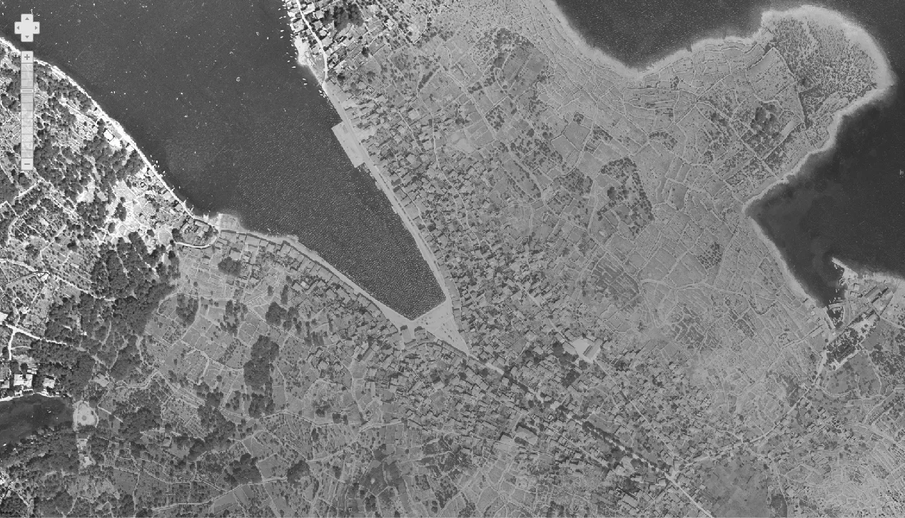 Mali Lošinj iz zraka 1968.