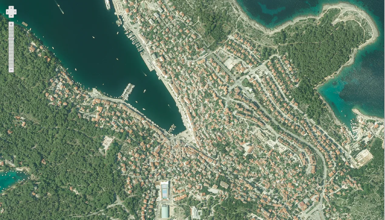 Mali Lošinj iz zraka 2018.