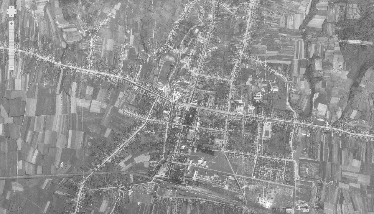 Nova Gradiška iz zraka 1968.