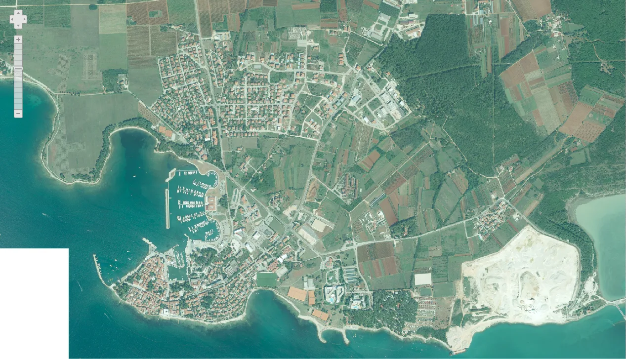 Novigrad – Cittanova iz zraka 2018.