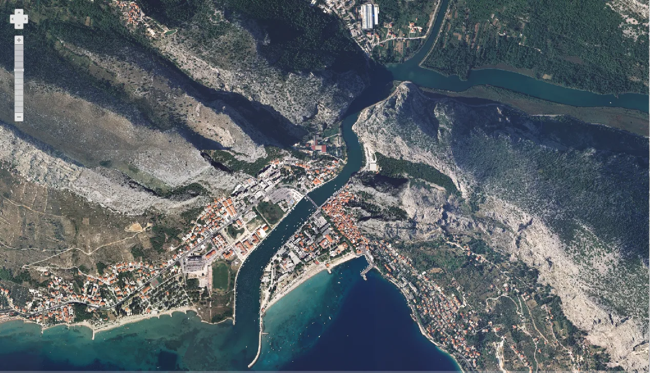 Omiš iz zraka 2018.