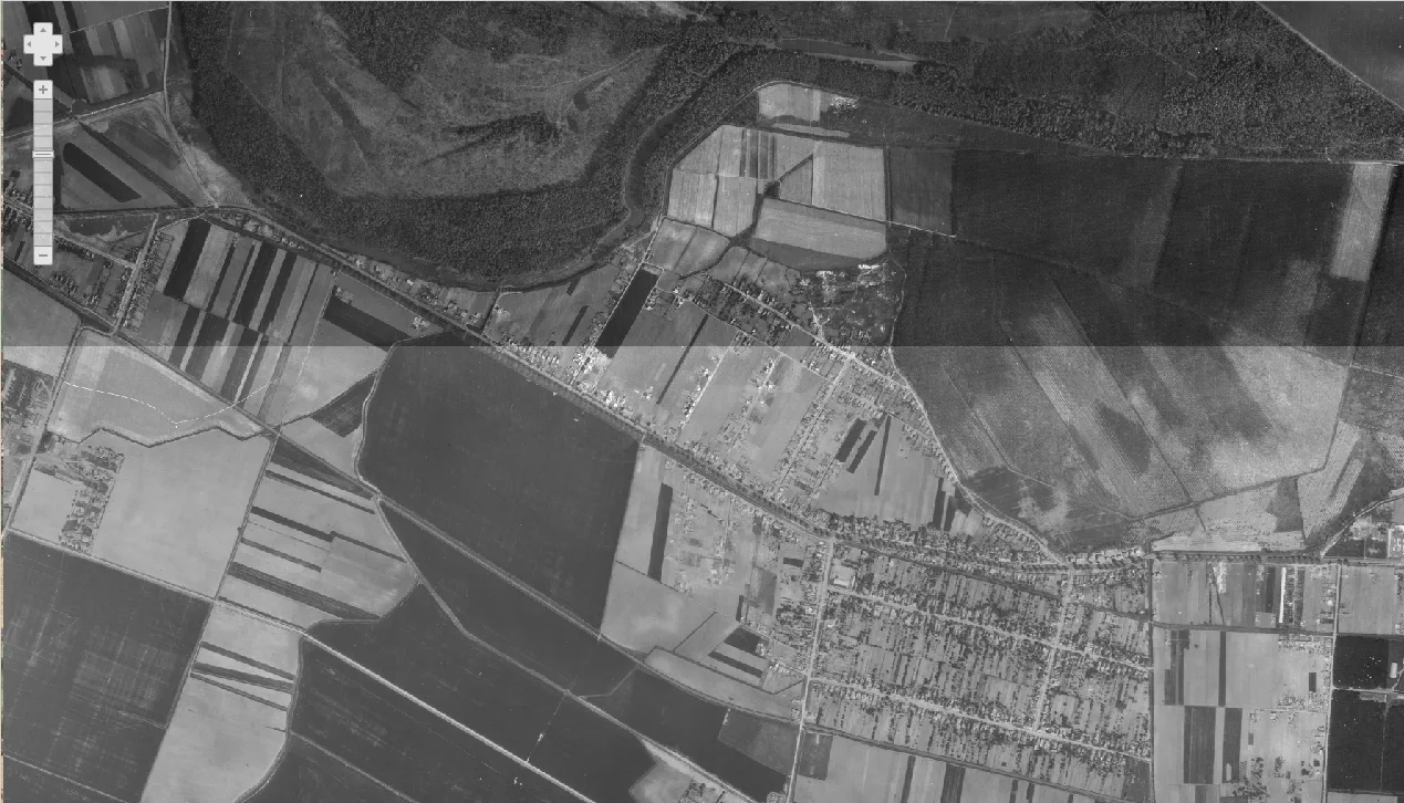 Osijek iz zraka 1968.