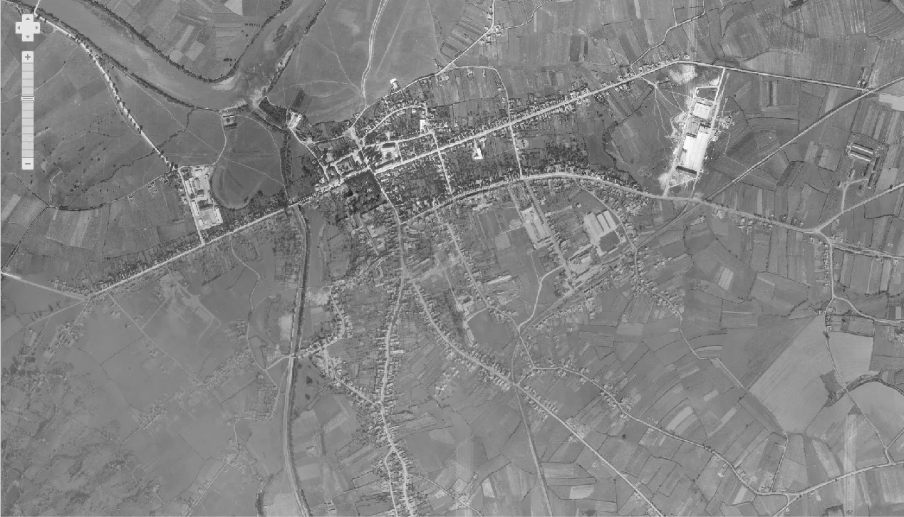 Petrinja iz zraka 1968.