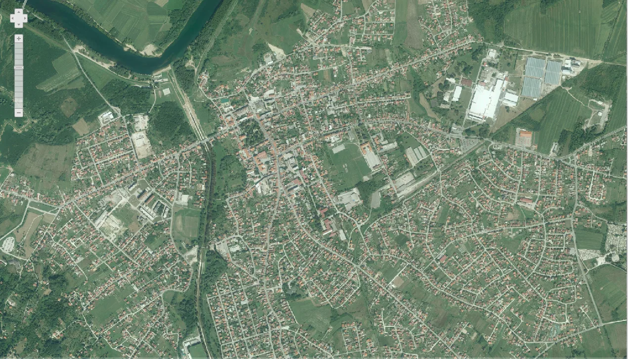 Petrinja iz zraka 2018.