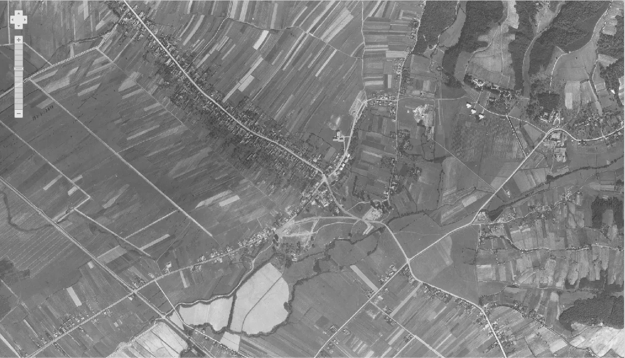 Popovača iz zraka 1968.