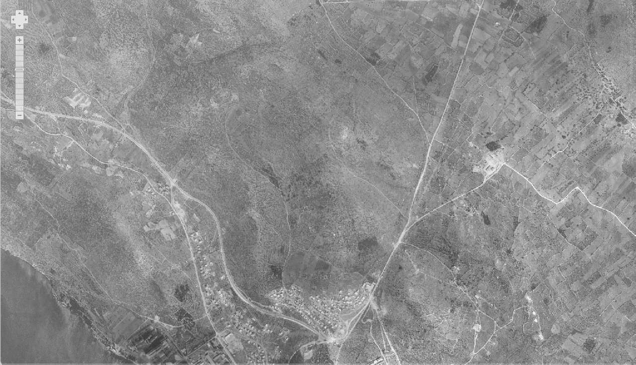 Šibenik iz zraka 1968.