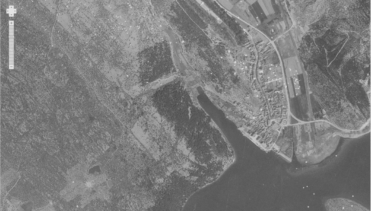 Skradin iz zraka 1968.