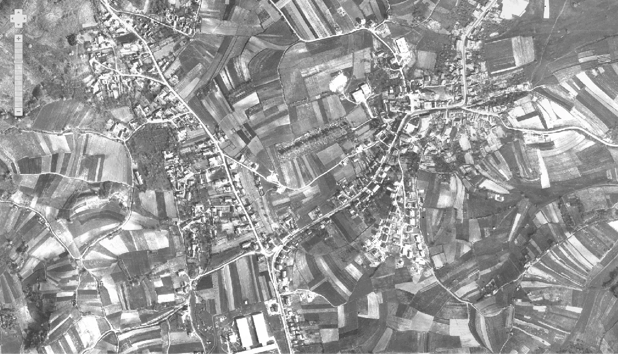 Sveti Ivan Zelina iz zraka 1968.