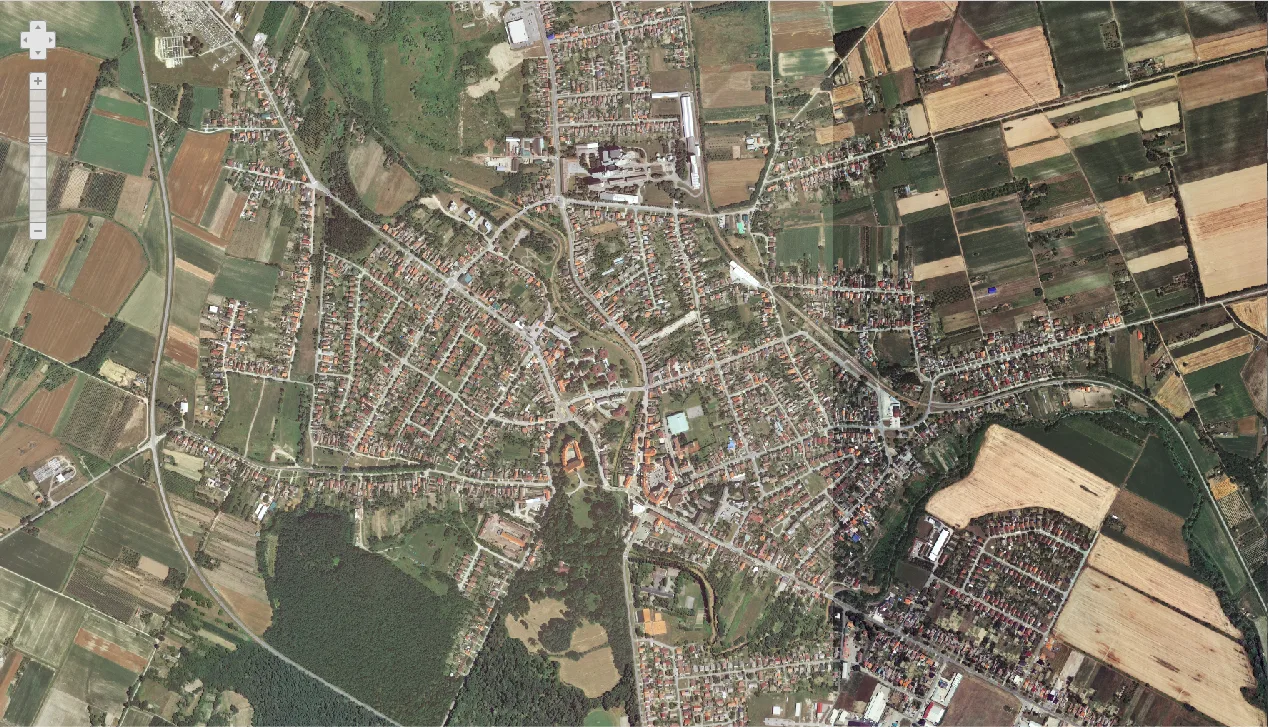 Valpovo iz zraka 2018.