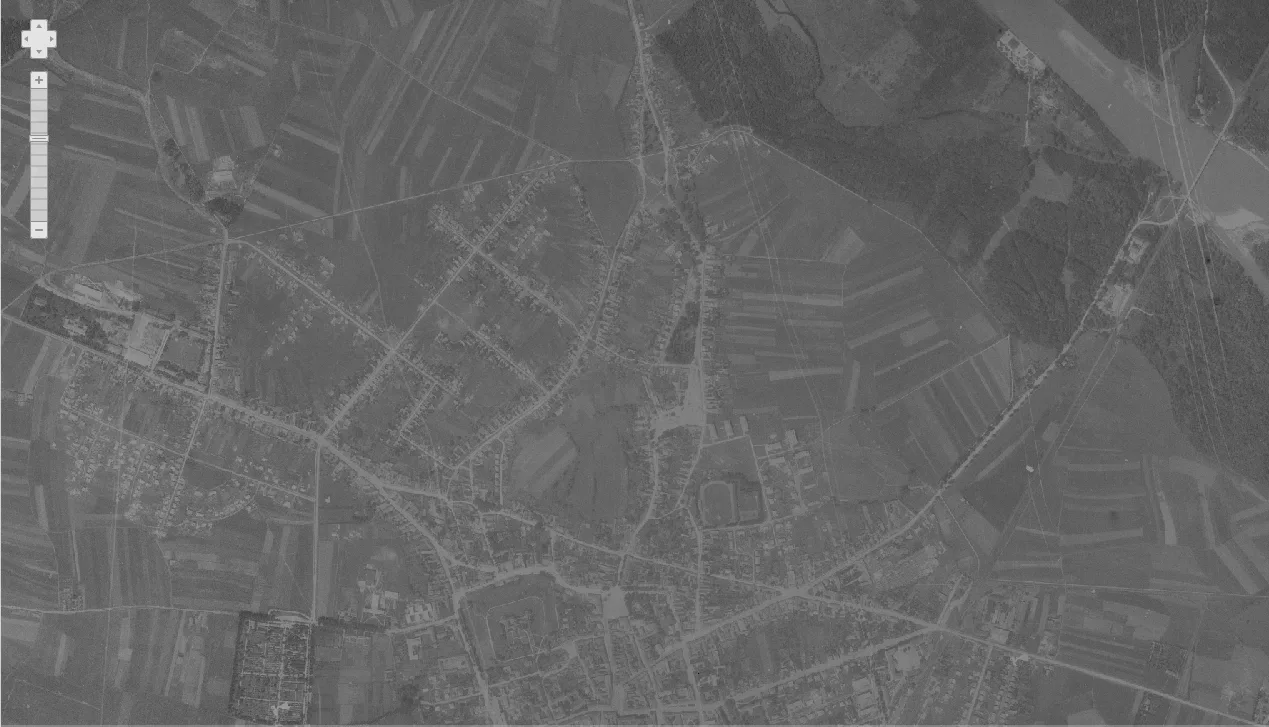 Varaždin iz zraka 1968.