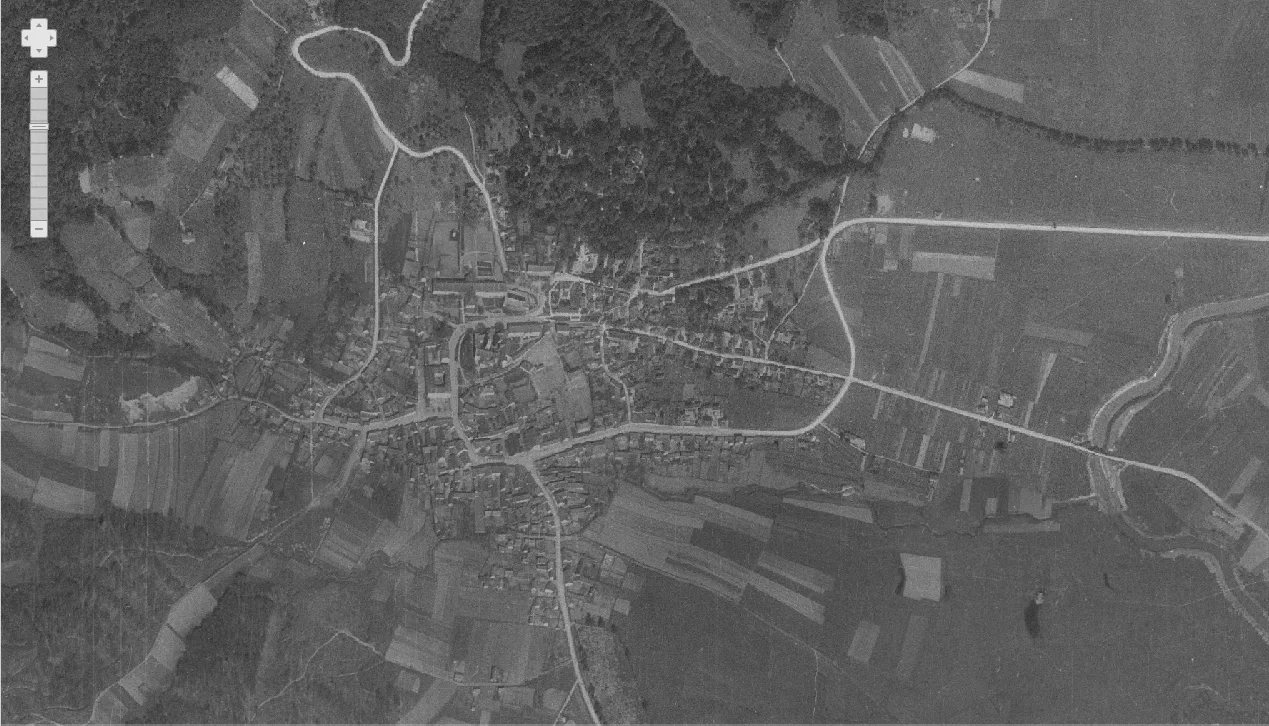 Varaždinske Toplice iz zraka 1968.