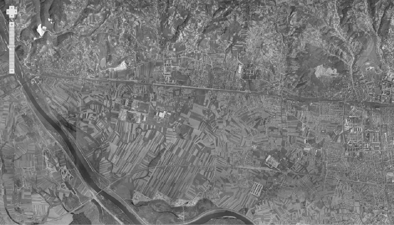 Zagreb iz zraka 1968.